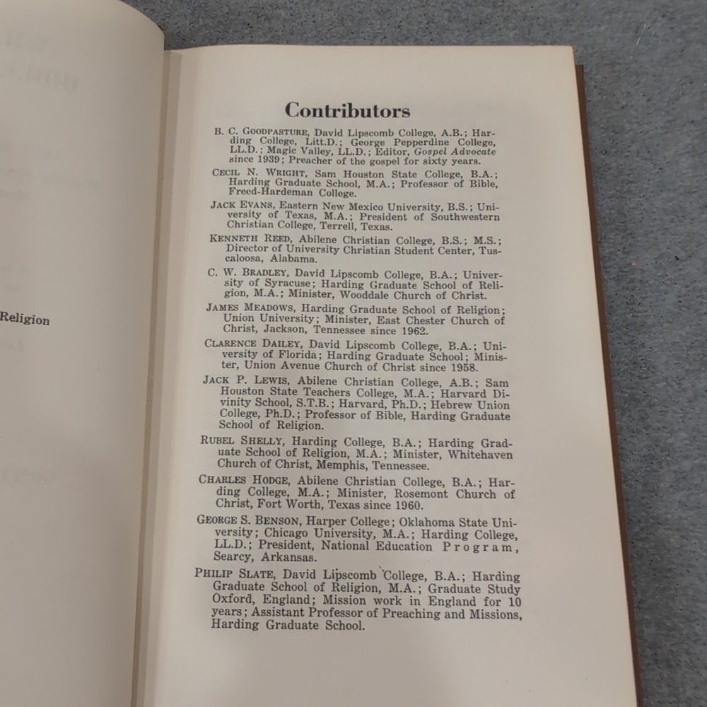 What The Bible Teaches 1972 Harding Graduate School of Religion Lectureship Book - Picture 5 of 7